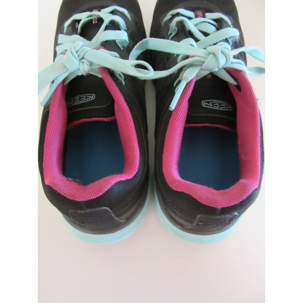 KEEN Black & Green Konnectfit 8.5M Carbon Fibre Toe Low Top Lace Up Sneakers